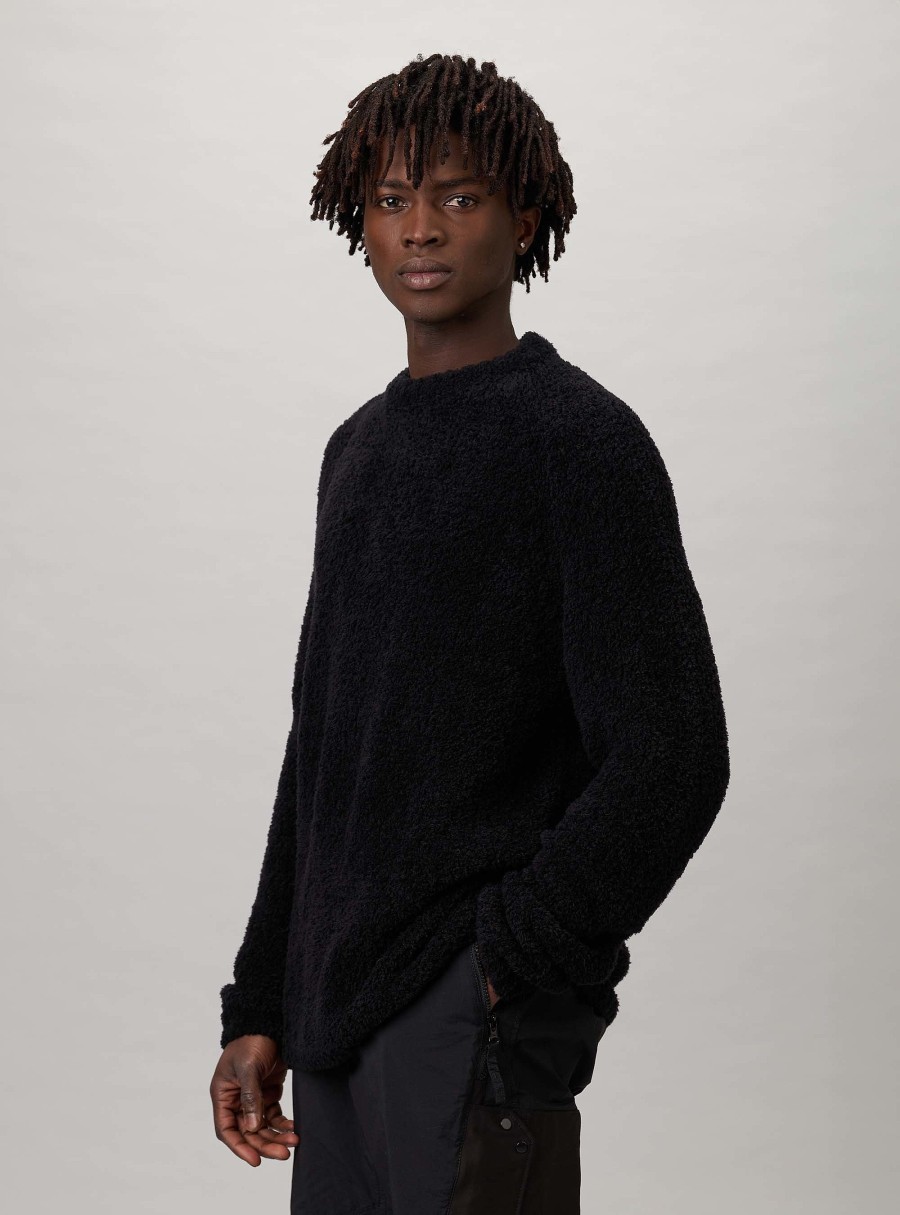 Clothing TEN C | Boucle Wool Sweater Black