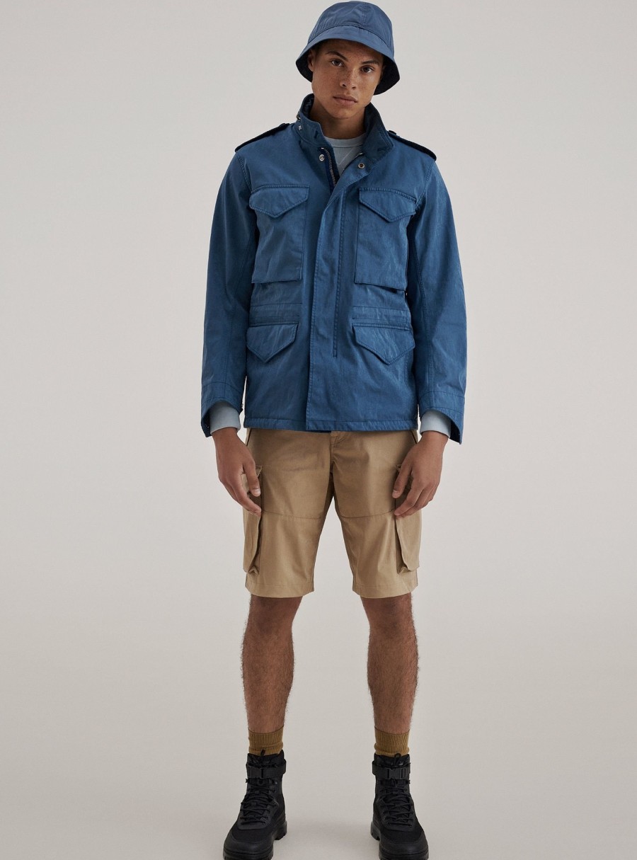 Clothing TEN C | Short Field Jacket Dark Denim