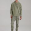 Clothing TEN C | Garment Dyed Old Chic Hoodie Green Sage