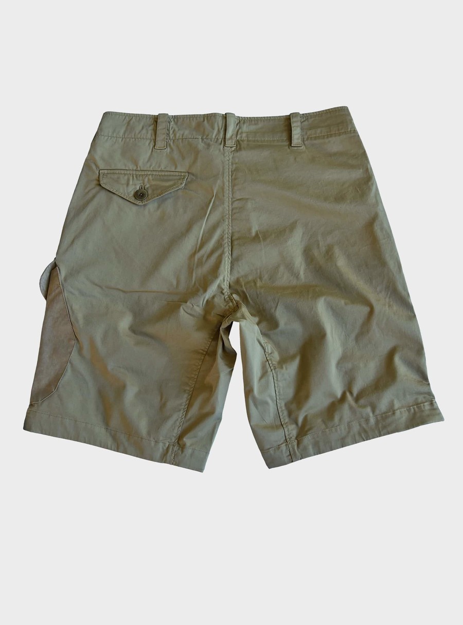 Clothing TEN C | Garment Dyed Cotton Satin Shorts Pale Taupe