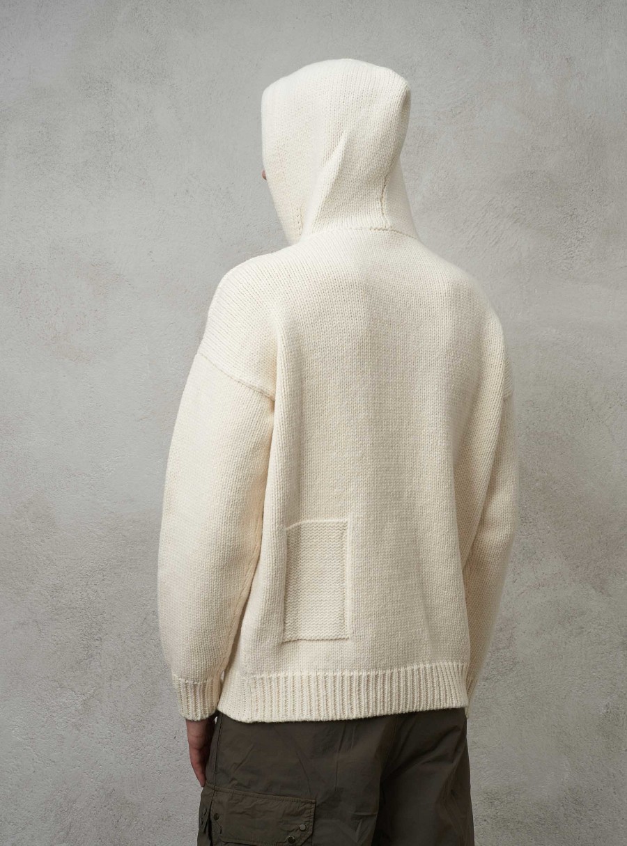 Clothing TEN C | Heavy Knit Wool Jumper Cream