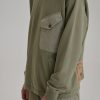 Clothing TEN C | Garment Dyed Sweatshirt Green Sage