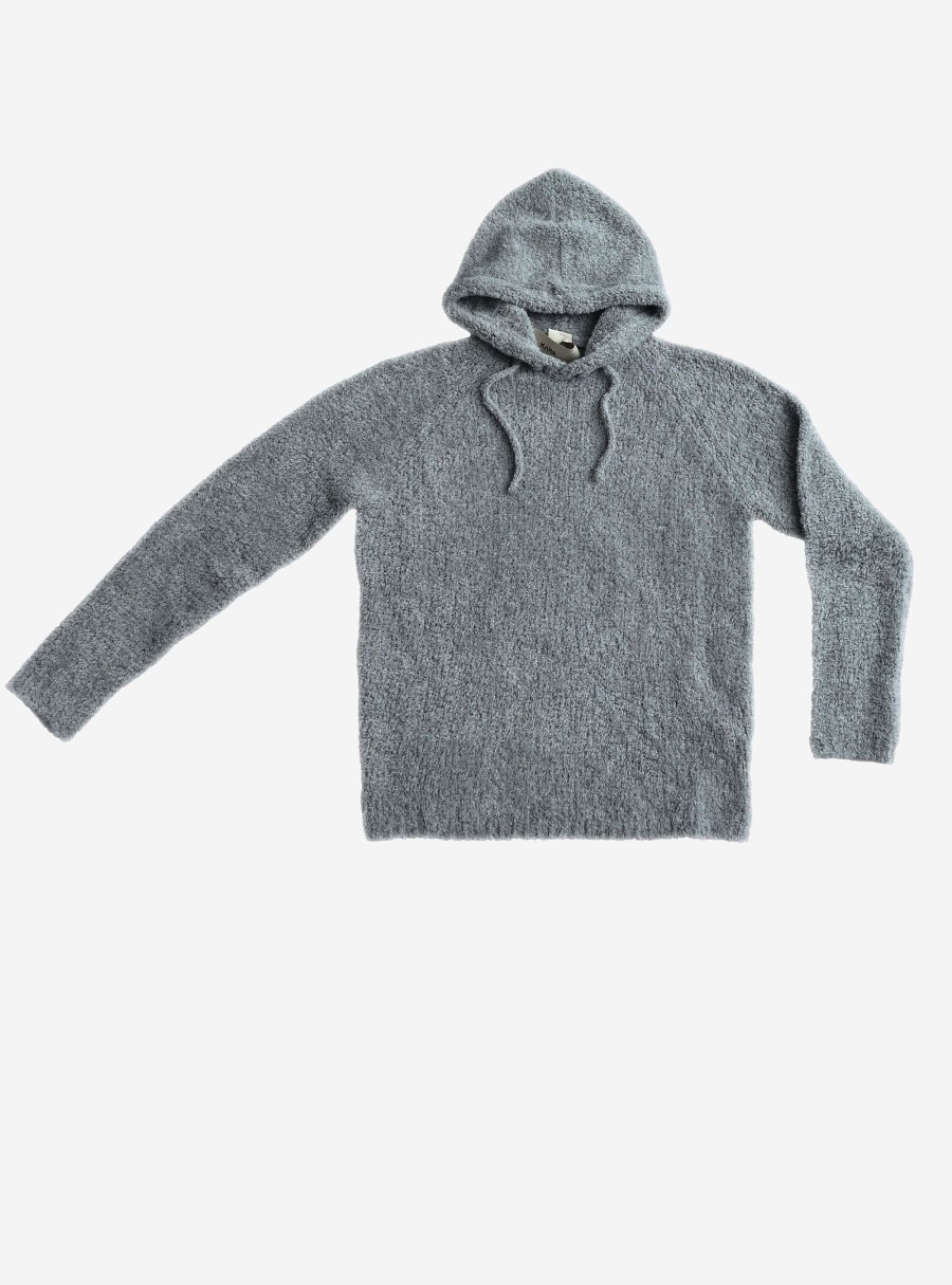 Clothing TEN C | Boucle Wool Knit Misty Grey