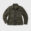 Clothing TEN C | Zip Mid Layer Shirt Green Lizard