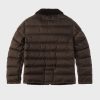 Clothing TEN C | Shearling Nylon Liner Green Lizard