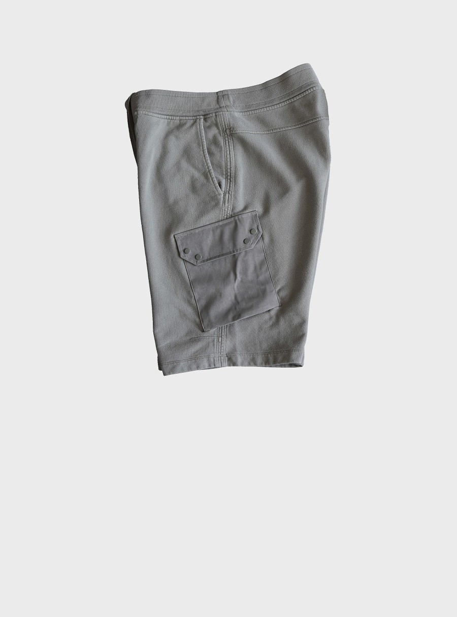 Clothing TEN C | Garment Dyed Sweatshorts Granite Grey