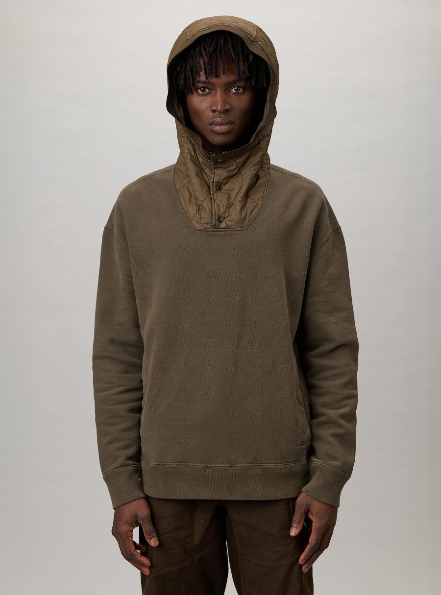 Clothing TEN C | Hoodie Green Lizard